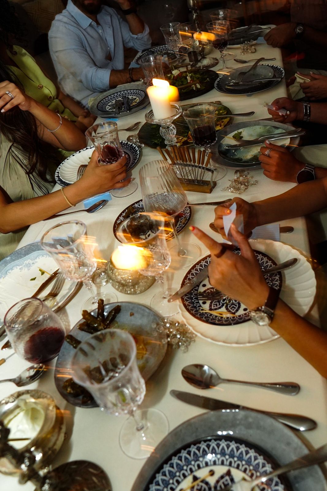 A long table set inside a member's home